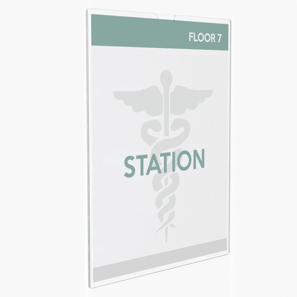 slide 9 of 10, Deflect-O Cubicle Sign Holder, Clear, 1 ct