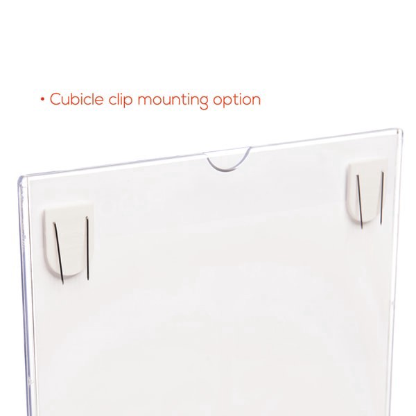 slide 3 of 10, Deflect-O Cubicle Sign Holder, Clear, 1 ct