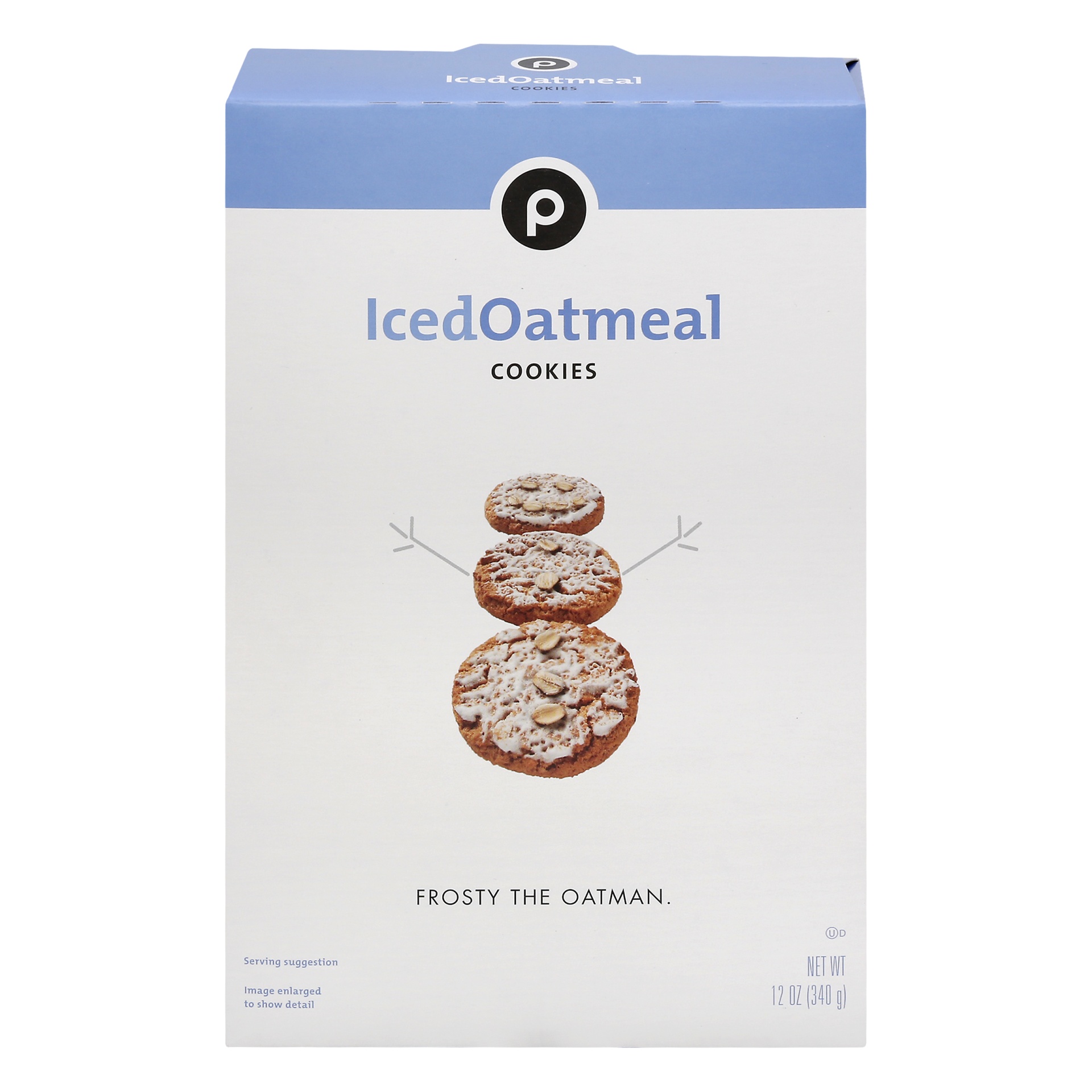 slide 1 of 1, Publix Iced Oatmeal Cookies, 12 oz