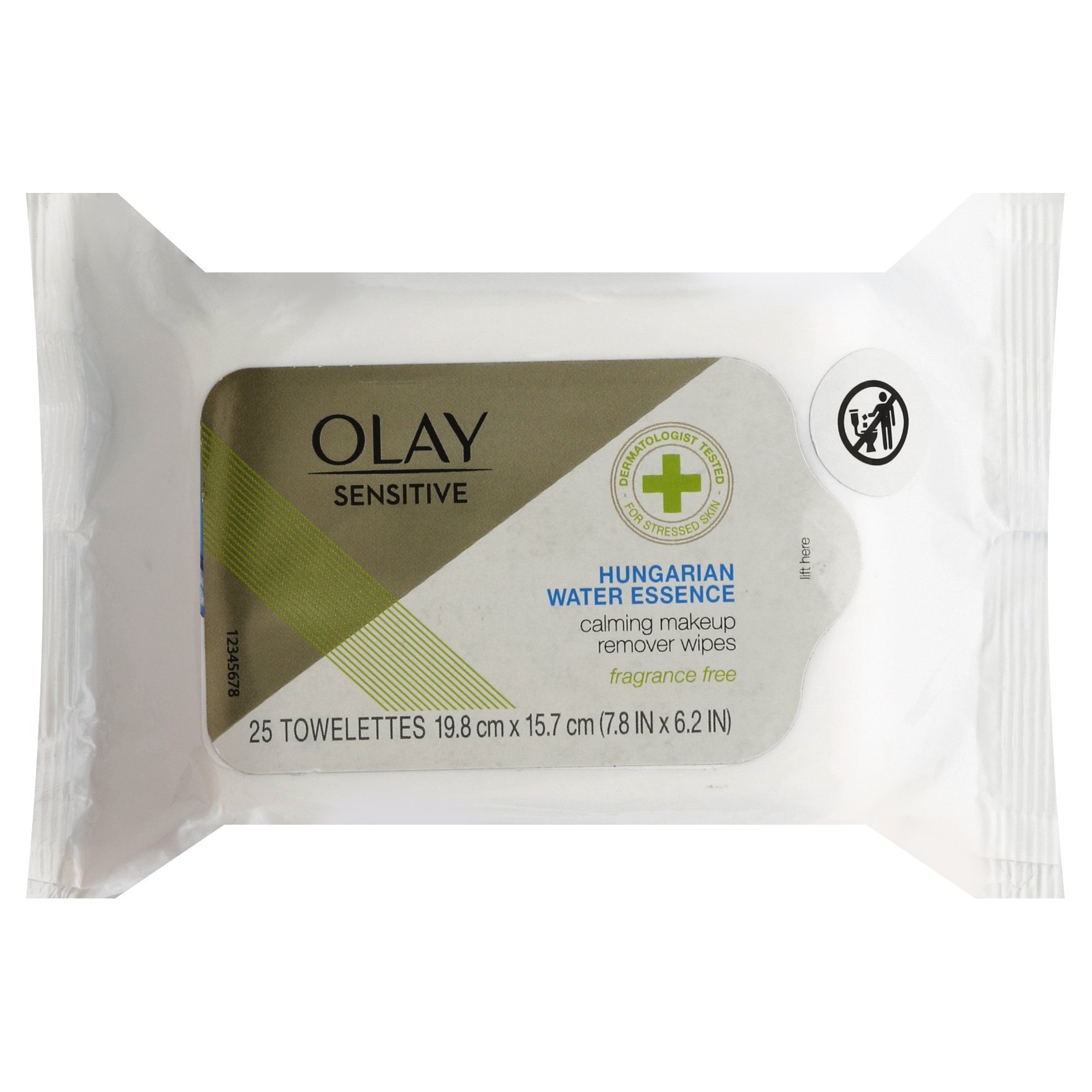 slide 1 of 2, Olay Sensitive Makeup Remover Wipes With Hungarian Water Essence, 25 ct