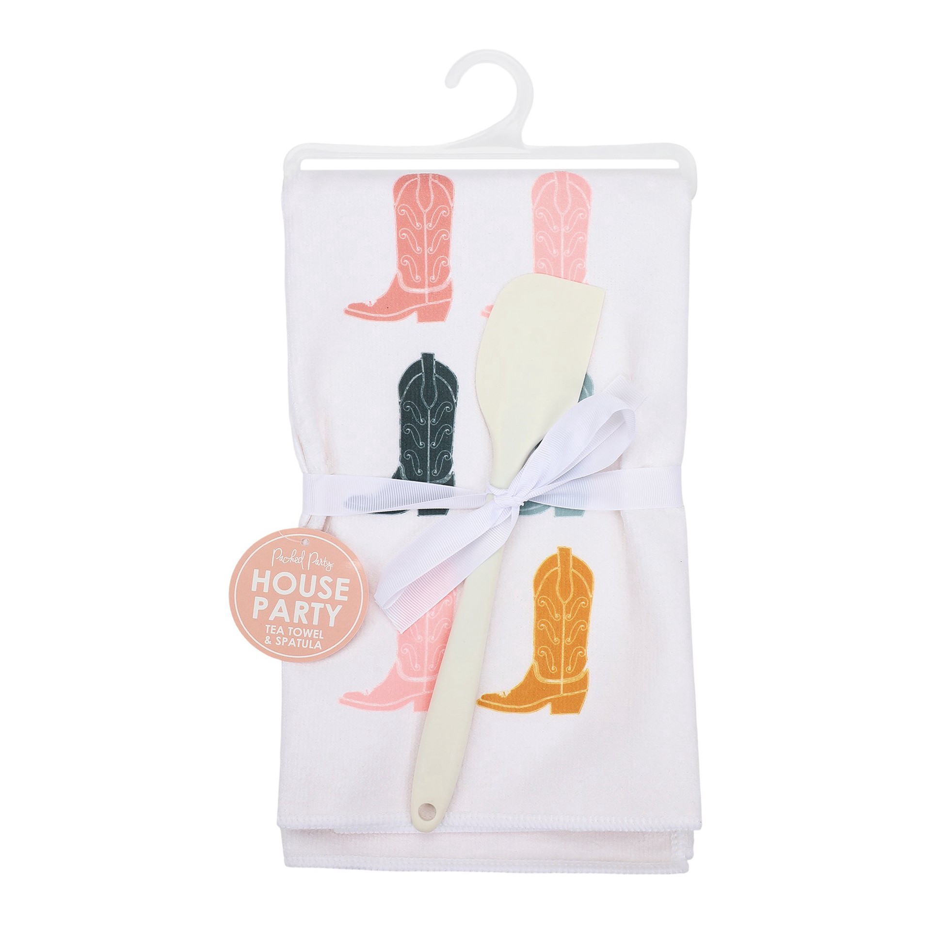 slide 1 of 1, Packed Party Rodeo Tea Towel & Spatula Gift Set, 2 ct