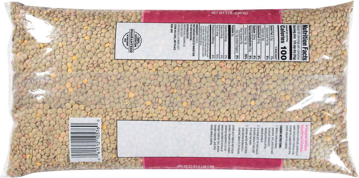 slide 13 of 13, First Street Lentils, 5 lb