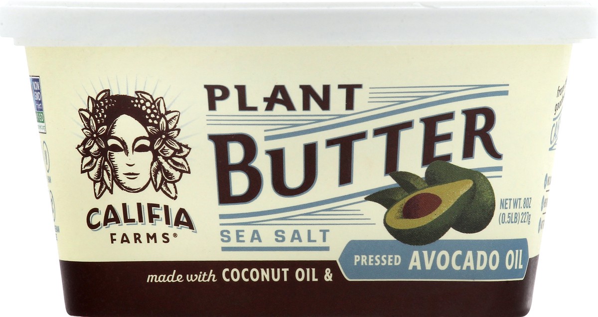 slide 1 of 12, Califia Farms Pressed Avocado Oil Sea Salt Plant Butter 8 oz, 8 oz