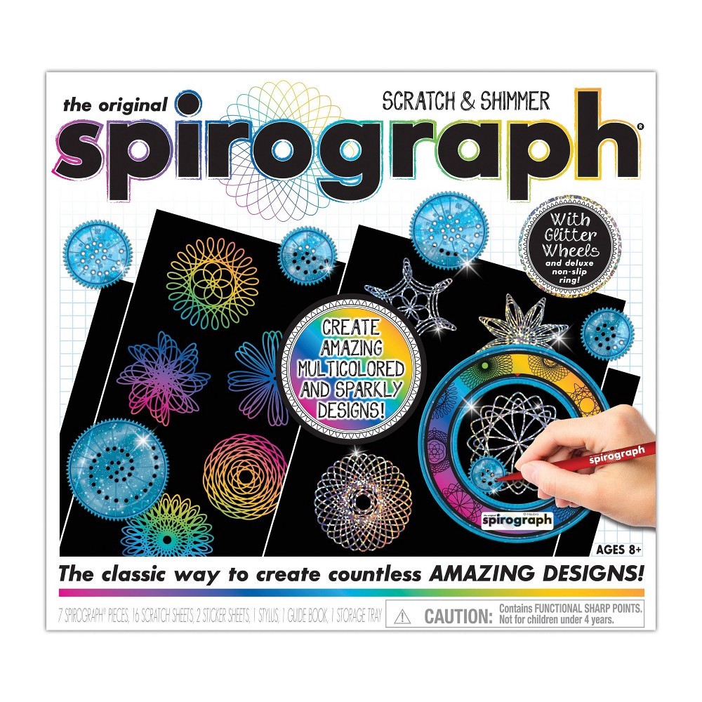 slide 5 of 6, PlayMonster The Original Spirograph Scratch & Shimmer, 1 ct