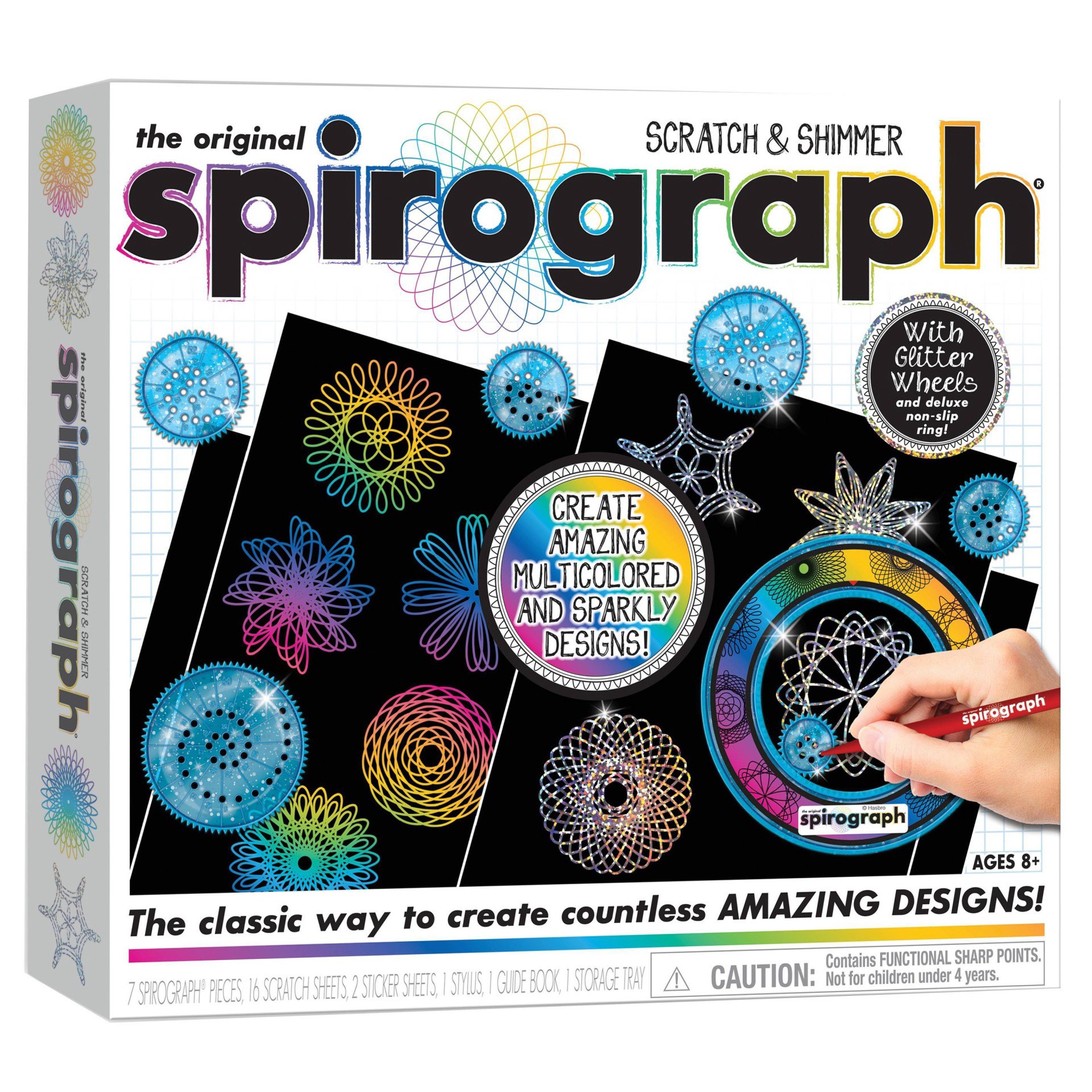 slide 1 of 6, PlayMonster The Original Spirograph Scratch & Shimmer, 1 ct