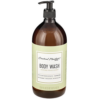 slide 1 of 1, Central Market Body Wash Jasmin Pear Scent, 33.8 oz