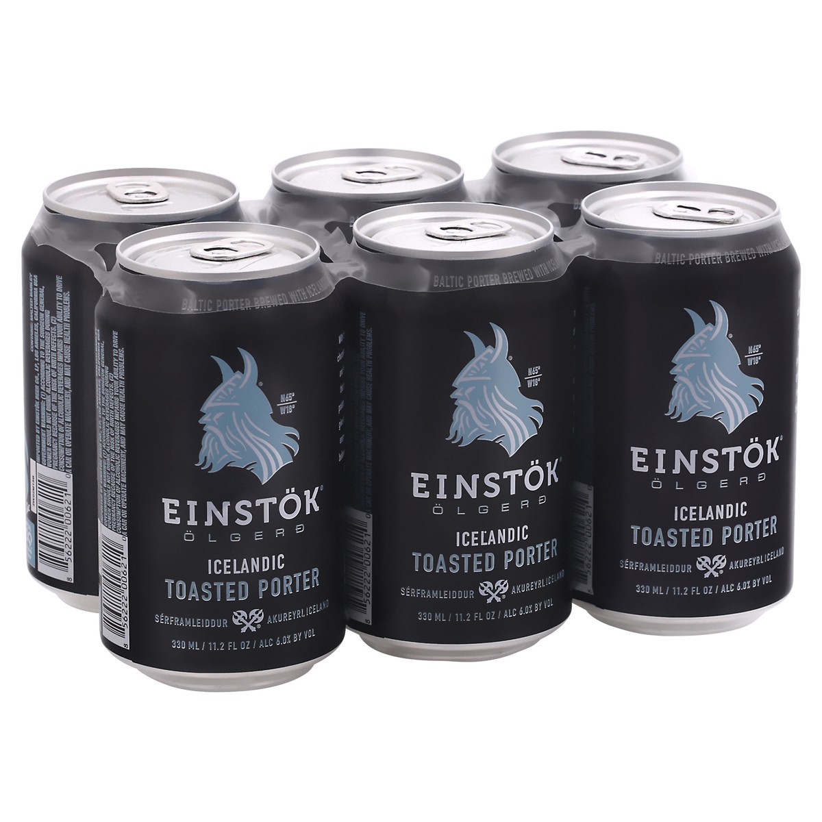 slide 6 of 9, Einstok Olgerd Icelandic Toasted Porter Beer 6-330 ml Cans, 6 ct