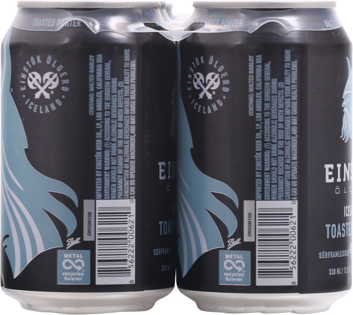 slide 4 of 9, Einstok Olgerd Icelandic Toasted Porter Beer 6-330 ml Cans, 6 ct