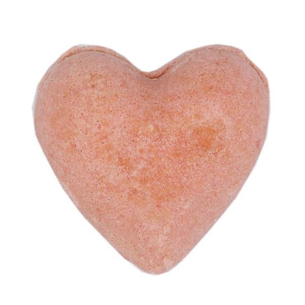 slide 1 of 1, Basin Large Rose Gold Heart Shaped Bath Bomb, 1 ct