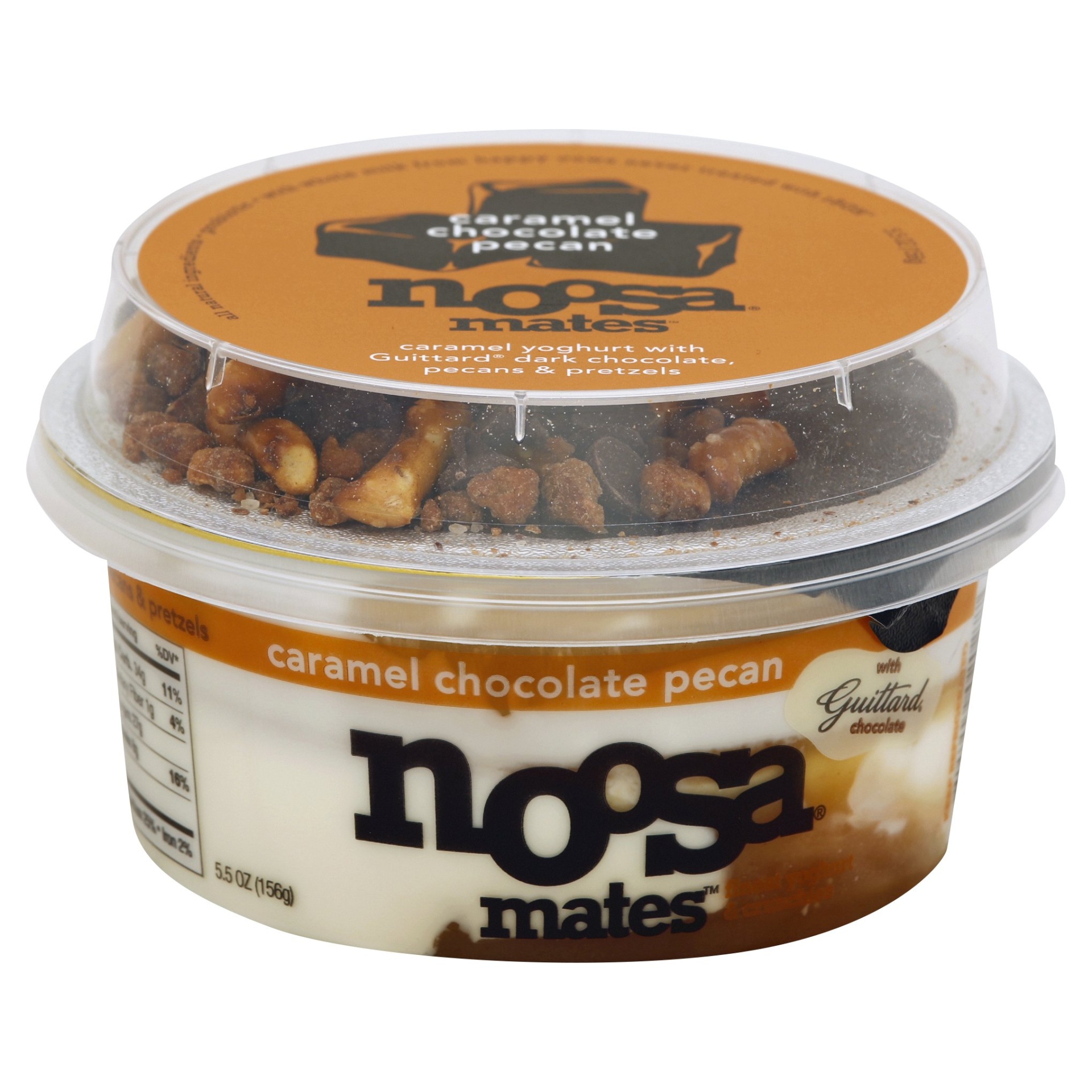 slide 1 of 1, Noosa Mates Caramel Chocolate Pecan Yoghurt, 5.5 oz