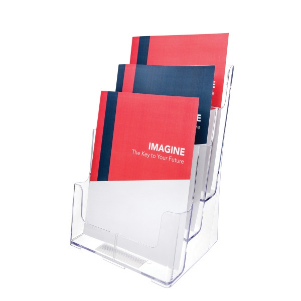 slide 1 of 1, OfficeMax Brand 3-Tier Magazine Holder, 1 ct