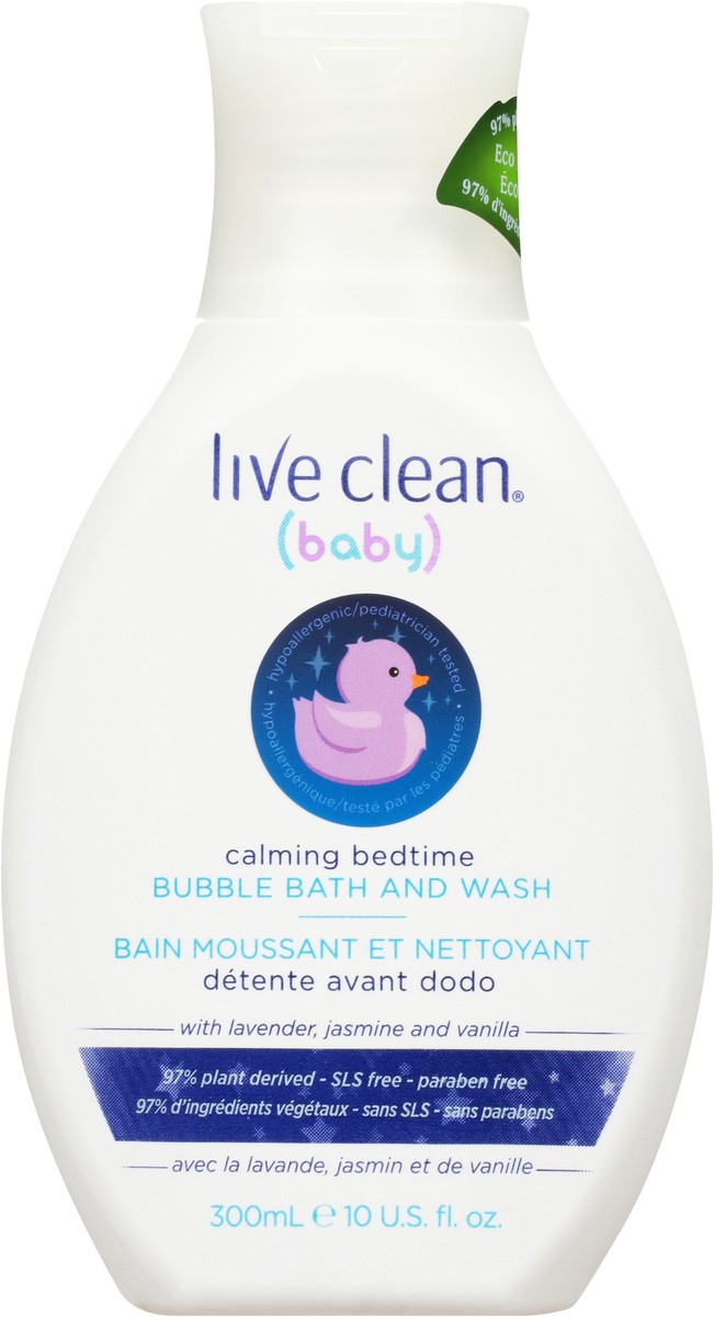 slide 6 of 10, Live Clean Baby Calming Bedtime Bubble Bath & Wash 10 fl. oz. Bottle, 10 fl oz