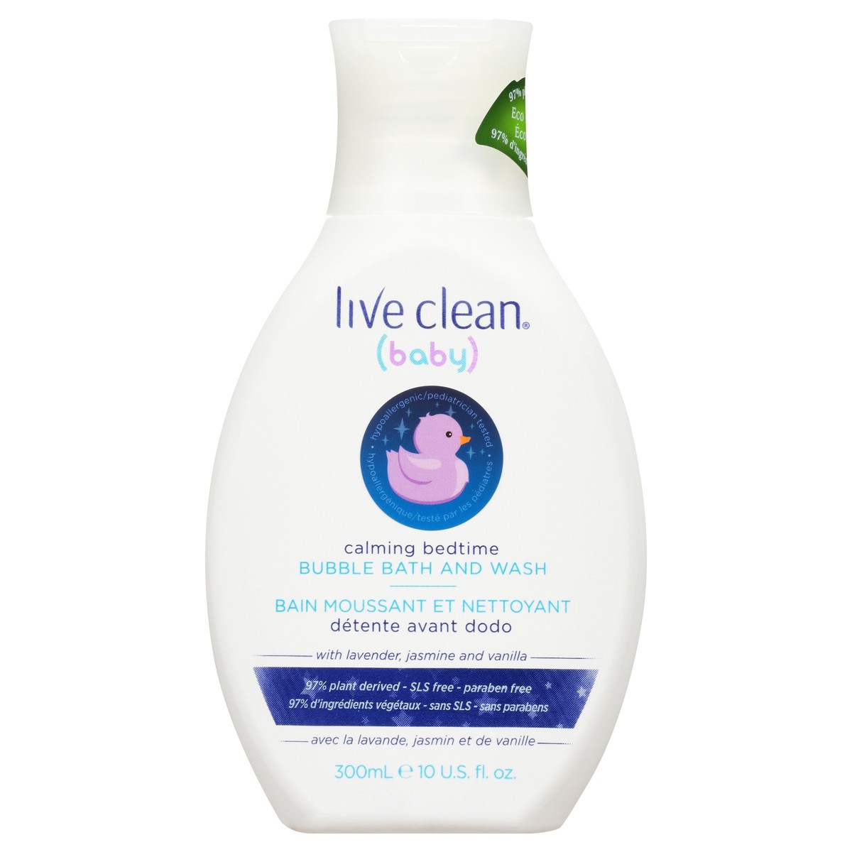 slide 1 of 10, Live Clean Baby Calming Bedtime Bubble Bath & Wash 10 fl. oz. Bottle, 10 fl oz