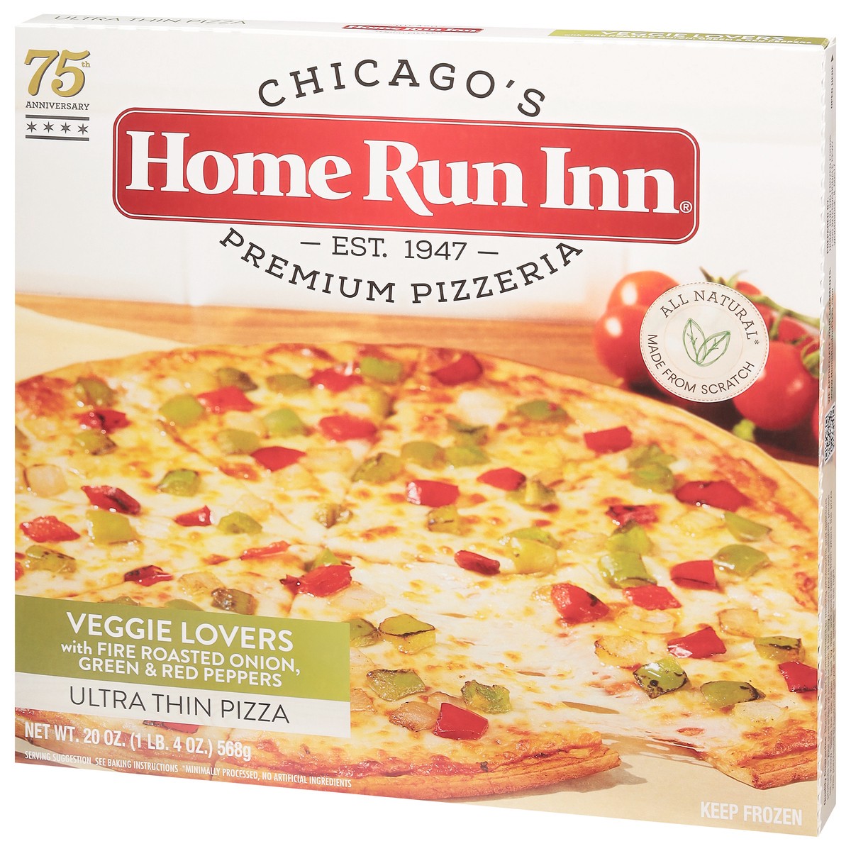 slide 5 of 12, Home Run Inn Ultra Thin Veggie Lovers Pizza 20 oz, 20 oz