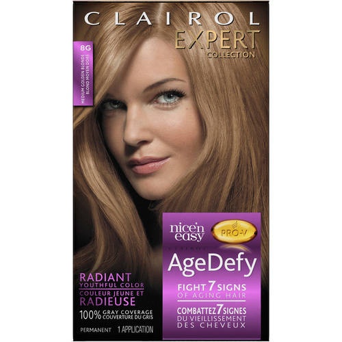 slide 1 of 1, Clairol Age Defy Expert Hair Color Medium Golden Blonde - 1 Kit, 8 gram
