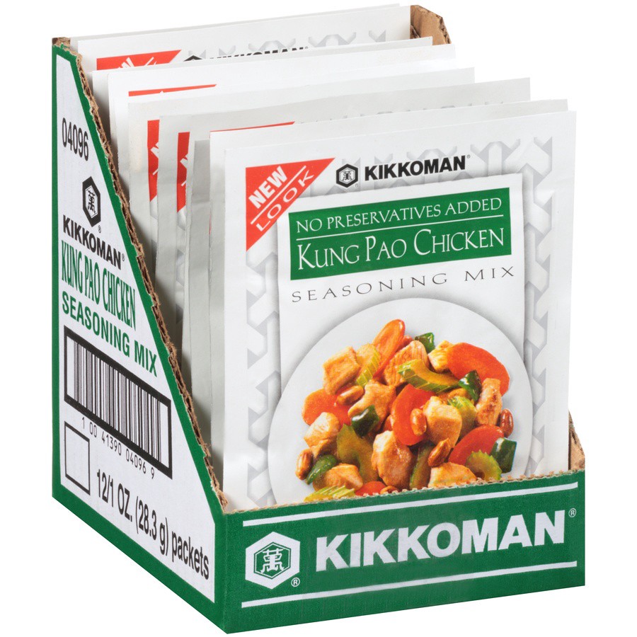 slide 2 of 7, Kikkoman Kung Pao Chicken Seasoning Mix, 1 oz