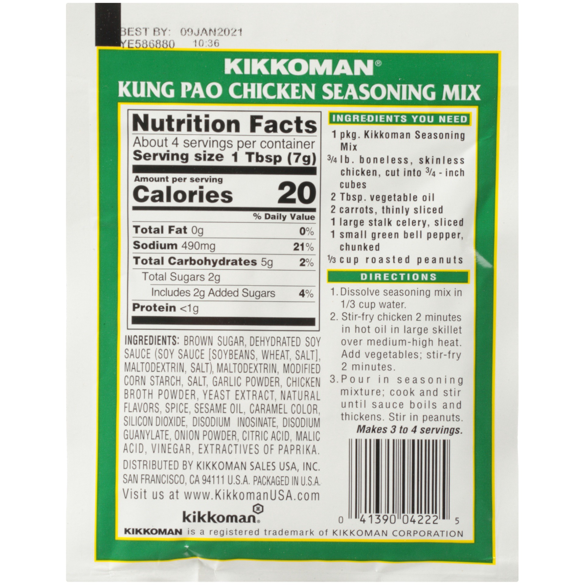 slide 5 of 7, Kikkoman Kung Pao Chicken Seasoning Mix, 1 oz