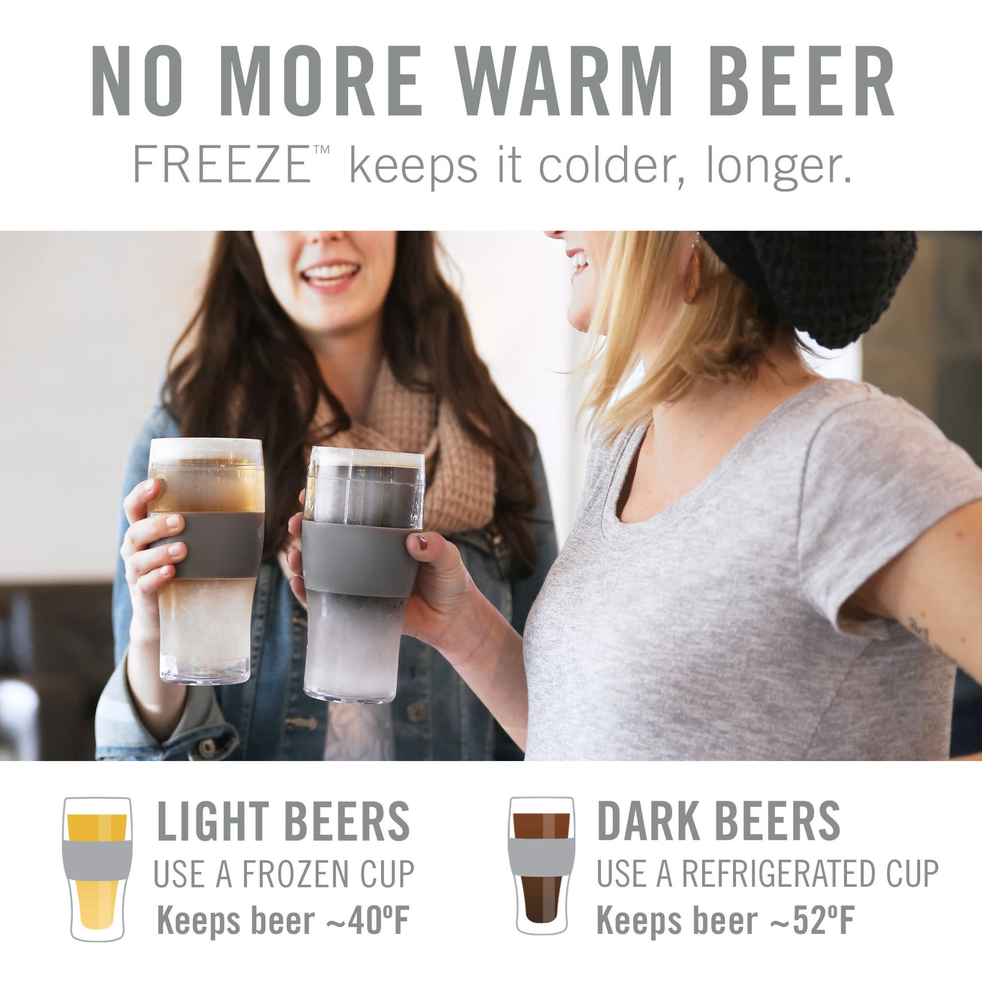 slide 5 of 5, HOST Beer Freeze Set of 2 Cooling Cups 1 ea, 2 ct; 32 oz