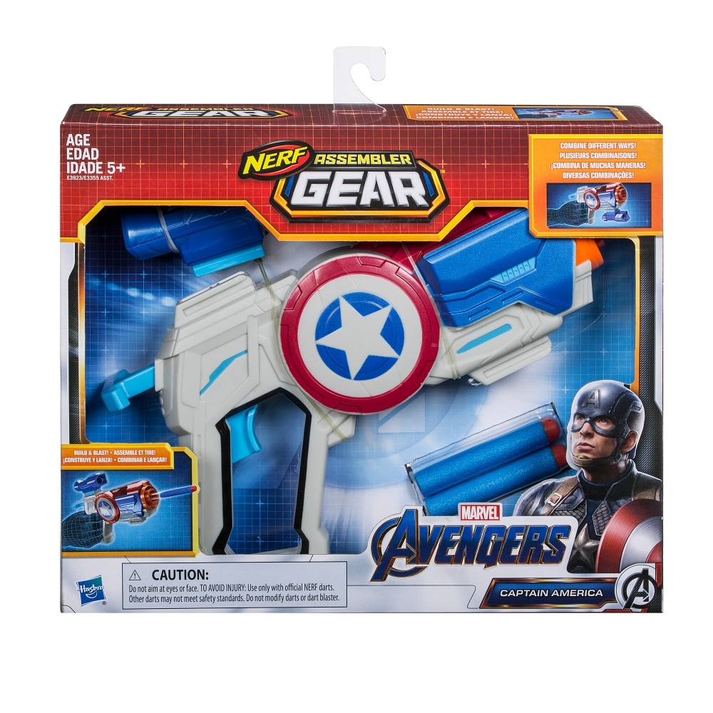 slide 1 of 1, Hasbro Avengers: Endgame Nerf Captain America Assembler Gear, 4 ct