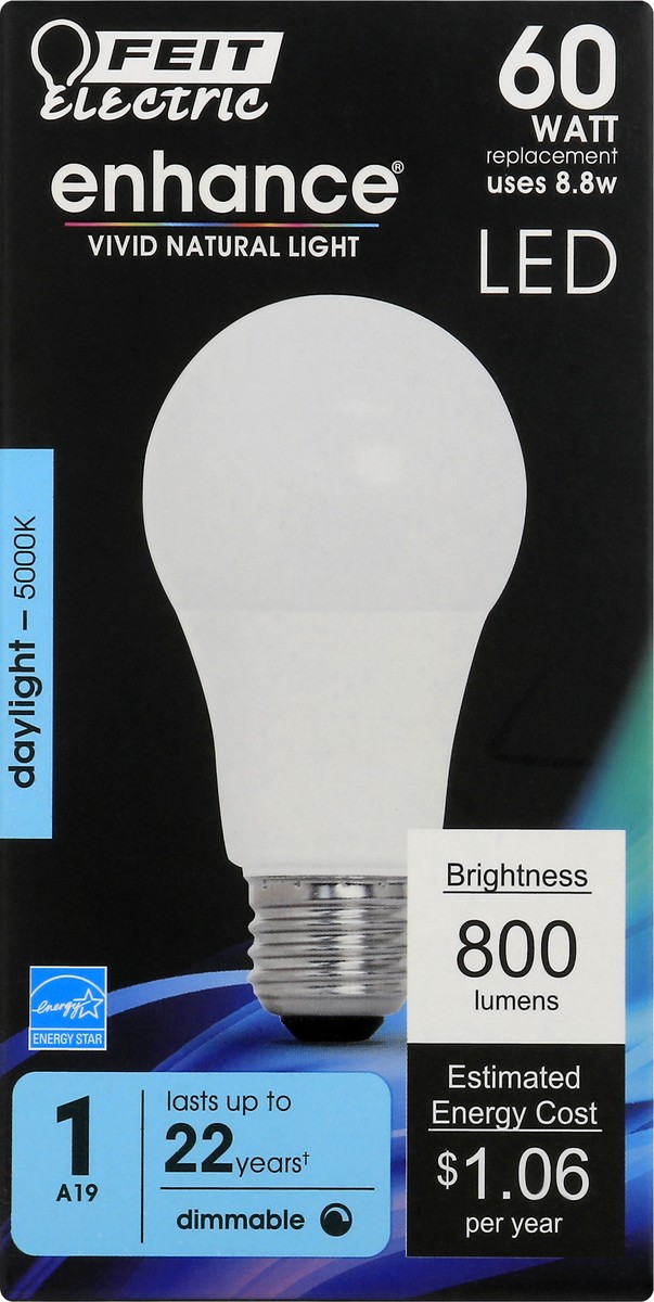slide 9 of 11, Feit Electric Light Bulbs 1 ea, 1 ct