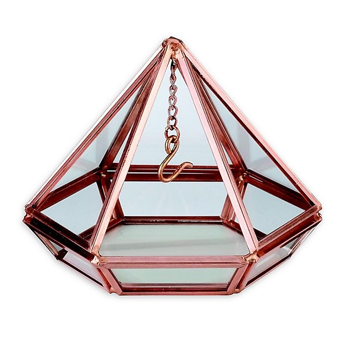 slide 1 of 3, Lillian Rose Hanging Prism Ring Holder - Copper, 1 ct