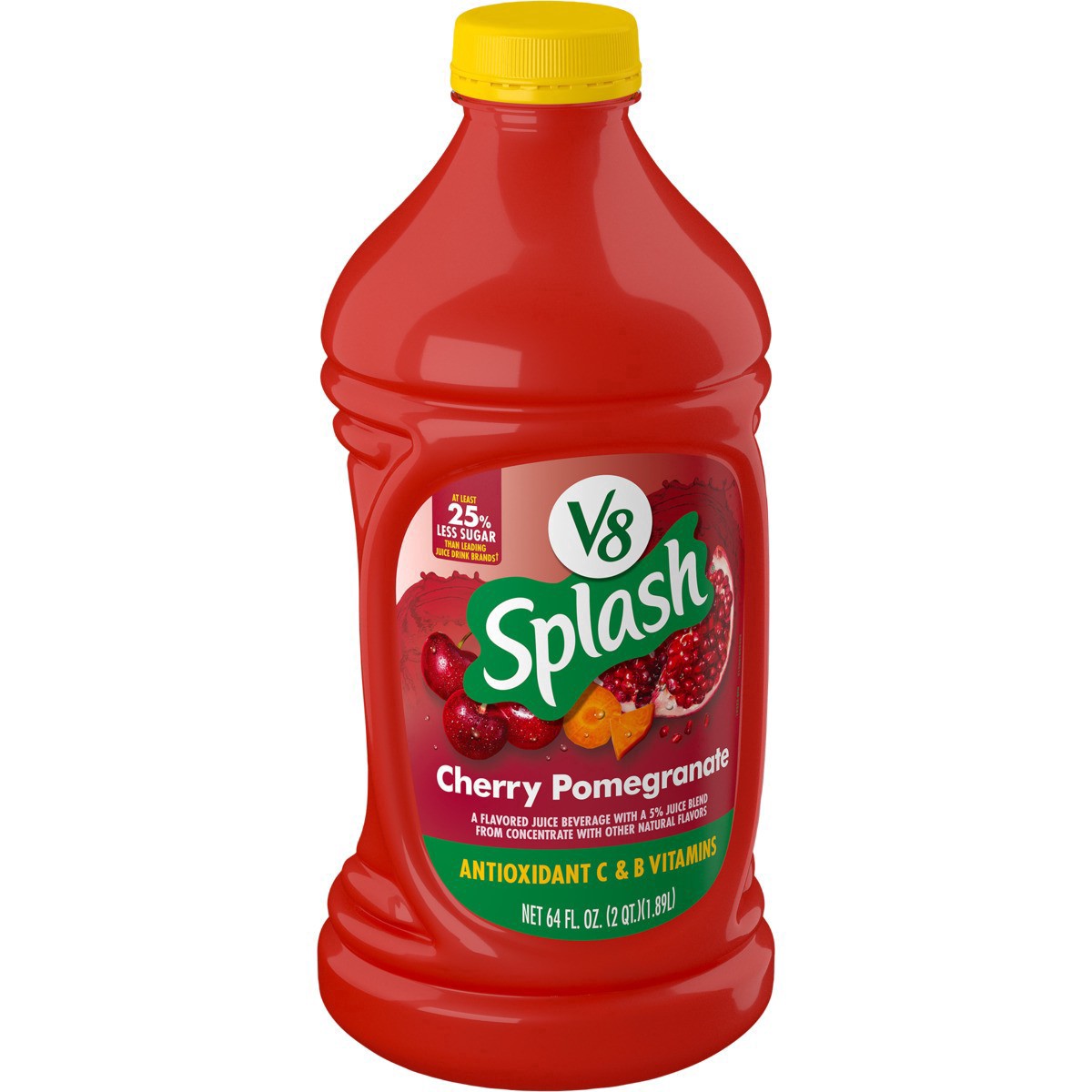 slide 9 of 13, V8 Cherry Pomegranate Flavored Juice Beverage, 64 fl oz