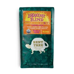 Bent Tree Coffee Breakfast Blend Whole Coffee Bean, Medium Roast