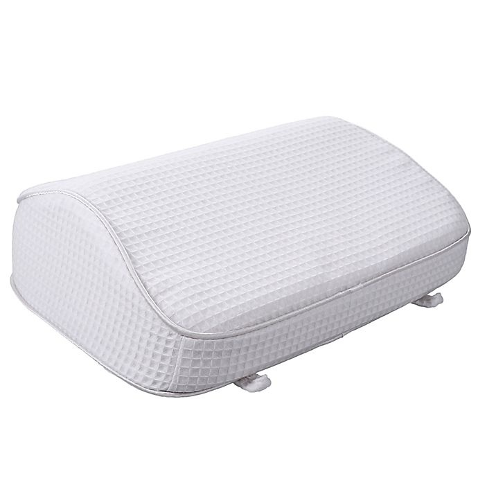 slide 3 of 9, Haven Reversible Memory Foam Bath Pillow - White, 1 ct