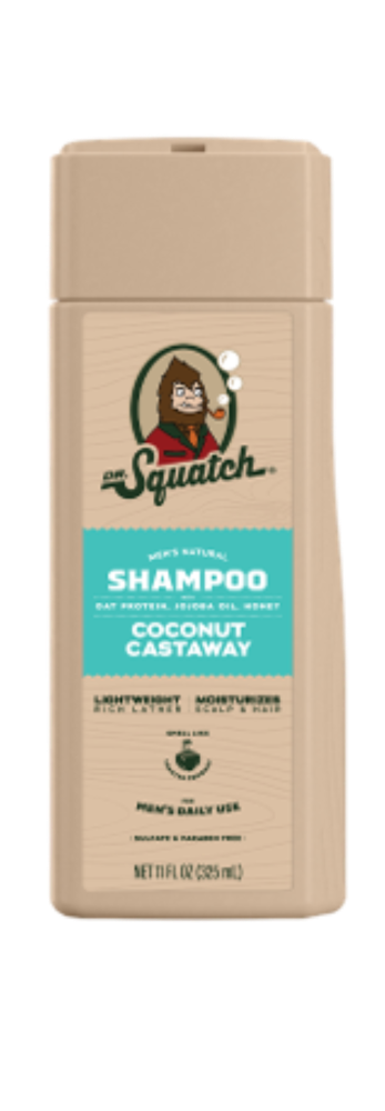 slide 1 of 1, Dr. Squatch® Coconut Castaway Shampoo, 11 fl oz