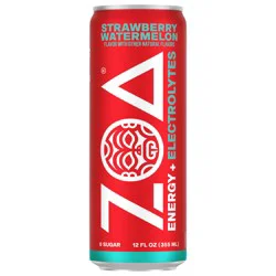 ZOA Zero Sugar Strawberry Watermelon Energy Drink 12 fl oz