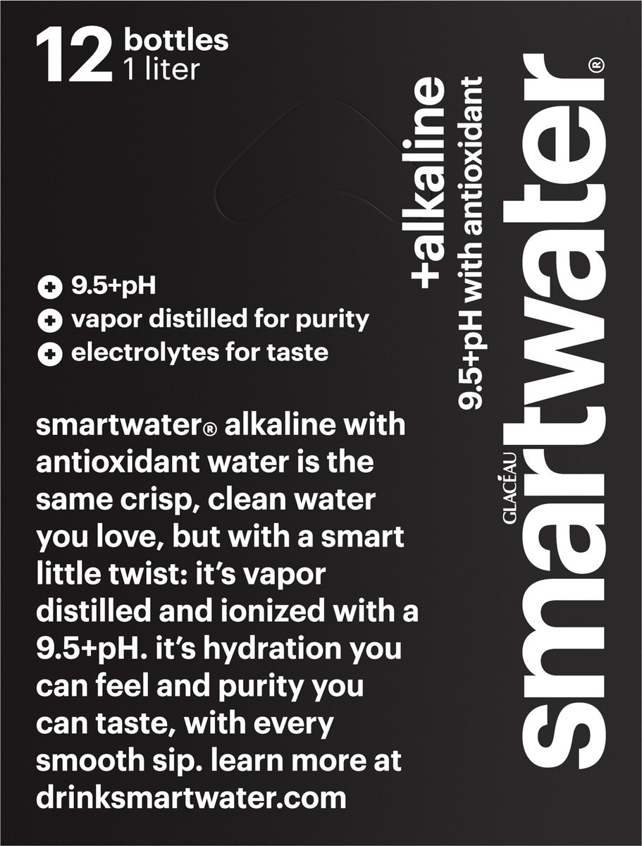 slide 3 of 12, Glaceau Smartwater Alkaline With Antioxidant Bottles, 33.8 fl oz, 12 Pack, 24 ct; 16.9 fl oz