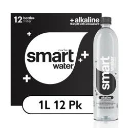 Glaceau Smartwater Alkaline With Antioxidant Bottles, 33.8 fl oz, 12 Pack