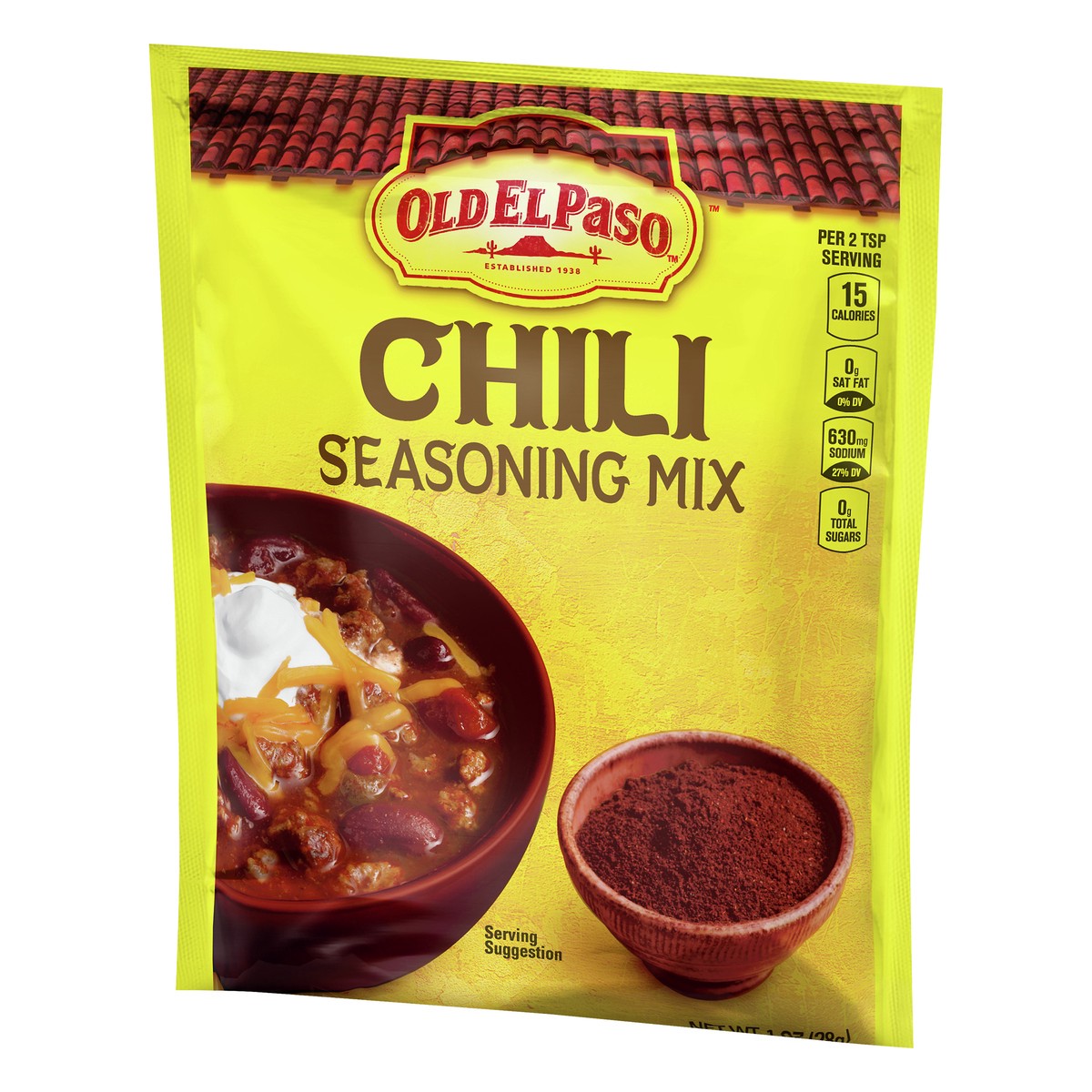 slide 6 of 9, Old El Paso Chili Seasoning Mix, 1-ounce packet, 1 oz