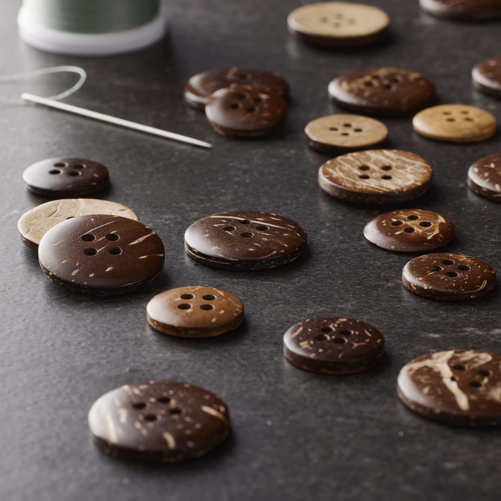 slide 2 of 3, Favorite Findings Coconut Buttons By Loops & Threads, 28 buttons