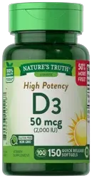 Nature's Truth High Potency Vitamin D3 50 mcg (2,000 IU)