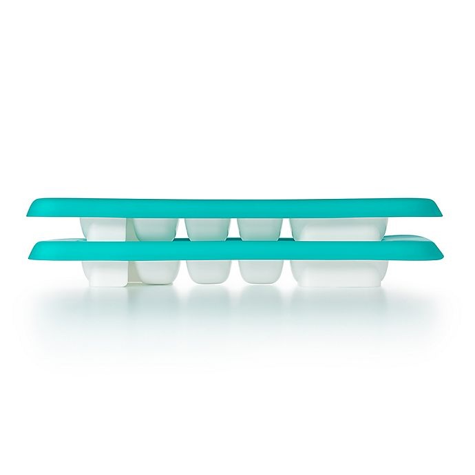 slide 1 of 11, OXO Tot Baby Food Freezer Trays with Silicone Lids - Teal, 2 ct