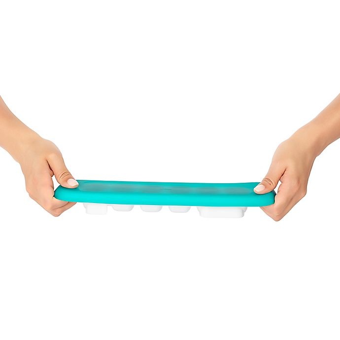 slide 9 of 11, OXO Tot Baby Food Freezer Trays with Silicone Lids - Teal, 2 ct