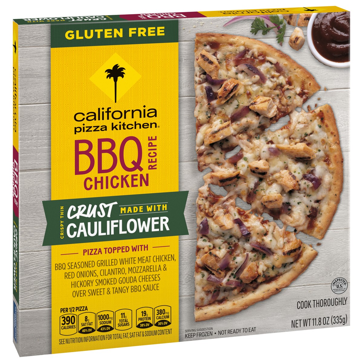 slide 6 of 9, California Pizza Kitchen BBQ Chicken Frozen Pizza with Cauliflower Pizza Crust, 11.8 oz