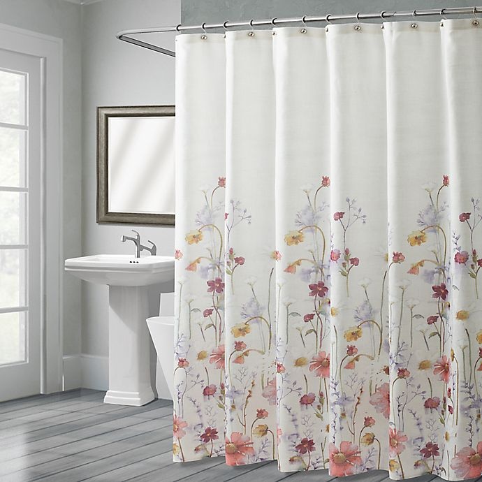 slide 1 of 1, Croscill Pressed Flowers Shower Curtain, 72 in x 72 in