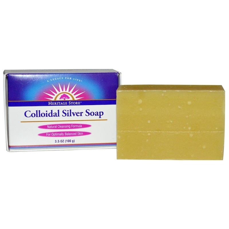 slide 1 of 1, Heritage Store Soap Colloidal Silver, 1 ct