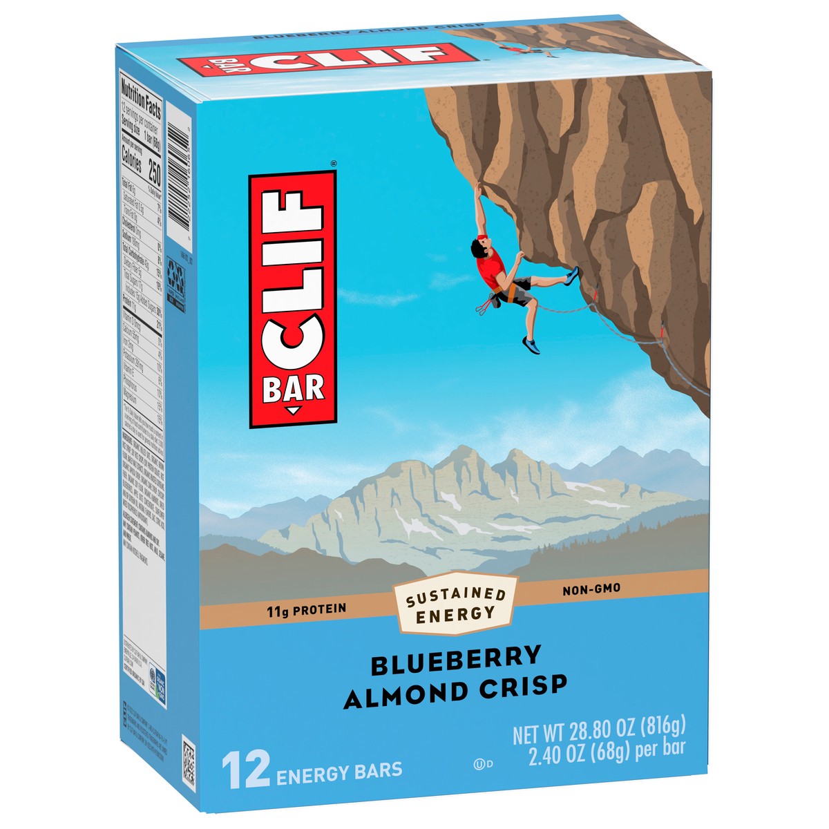 slide 2 of 9, CLIF Blueberry Almond Crisp Energy Bars 12 - 2.40 oz ea, 12 ct