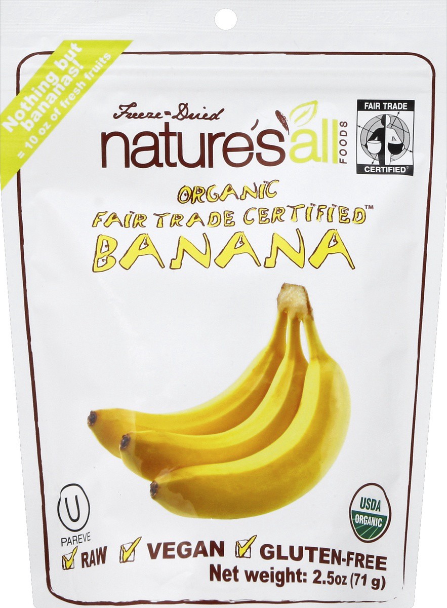 slide 3 of 3, Nature's All Foods Banana 2.5 oz, 2.5 oz