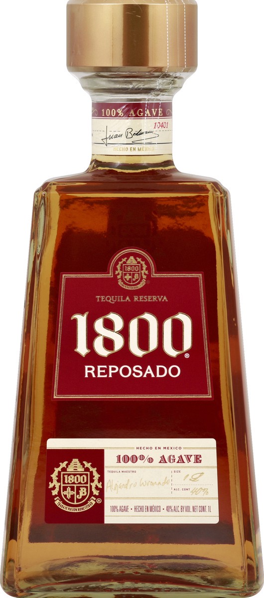 slide 5 of 6, 1800 Tequila Reserva, Reposado, 1 liter