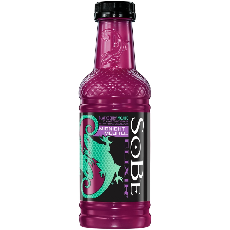 slide 1 of 2, SoBe Elixir Blackberry Midnight Mojito, 20 fl oz