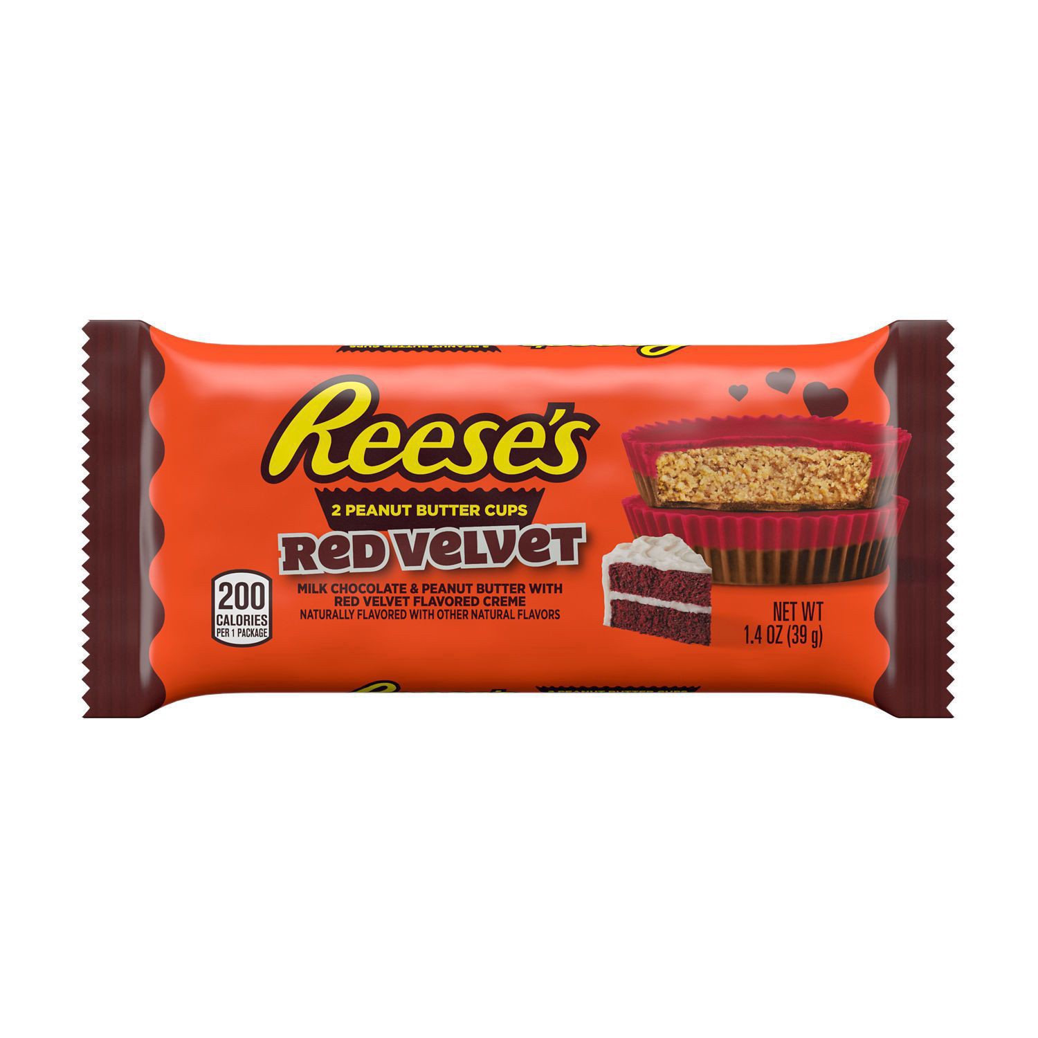 slide 1 of 1, Reese's, Red Velvet Peanut Butter Cups, 1.40 Oz, 1.4 oz