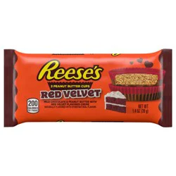 Reese's Red Velvet Flavored Milk Chocolate Peanut Butter Cups, Valentine's Candy Pack, 1.4 oz