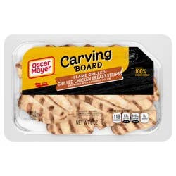 Oscar Mayer Carving Board Flame Grilled Grilled Chicken Chicken Breast Strips 6 oz