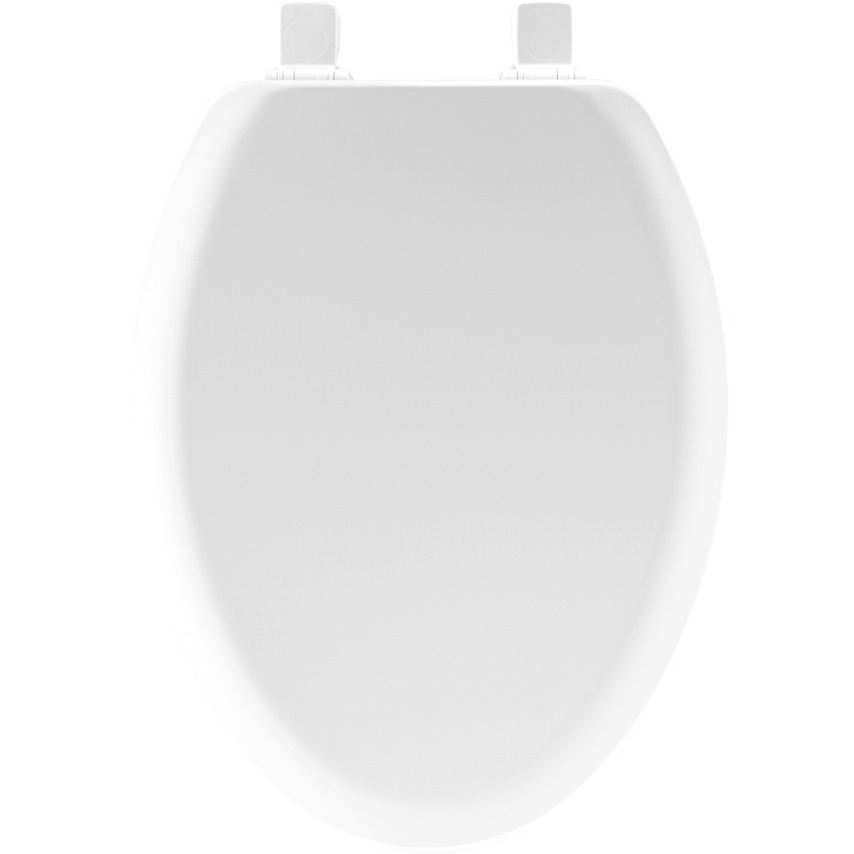 slide 5 of 5, Mayfair Elongated Molded Wood Toilet Seat with Easy Clean & Change Hinge and STA-TITE Seat Fastening System, White, 1 ct