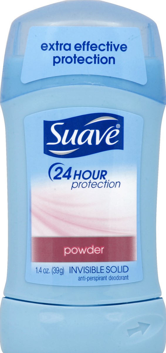 slide 2 of 6, Suave Powder Anit-Perspirant Solid, 1.4 oz