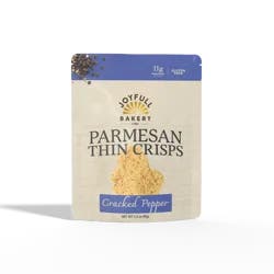 Joyfull Bakery Cracked Pepper Parmesan Thin Crisps
